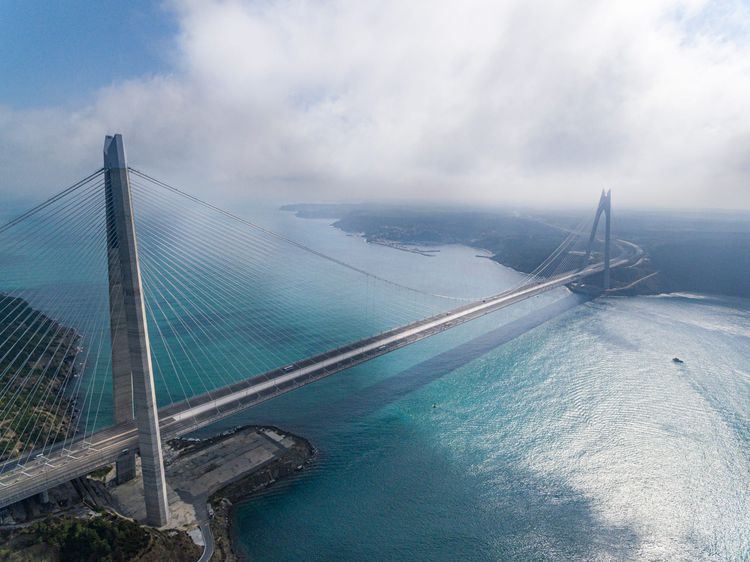 yavuz sultan selim köprüsü havadan